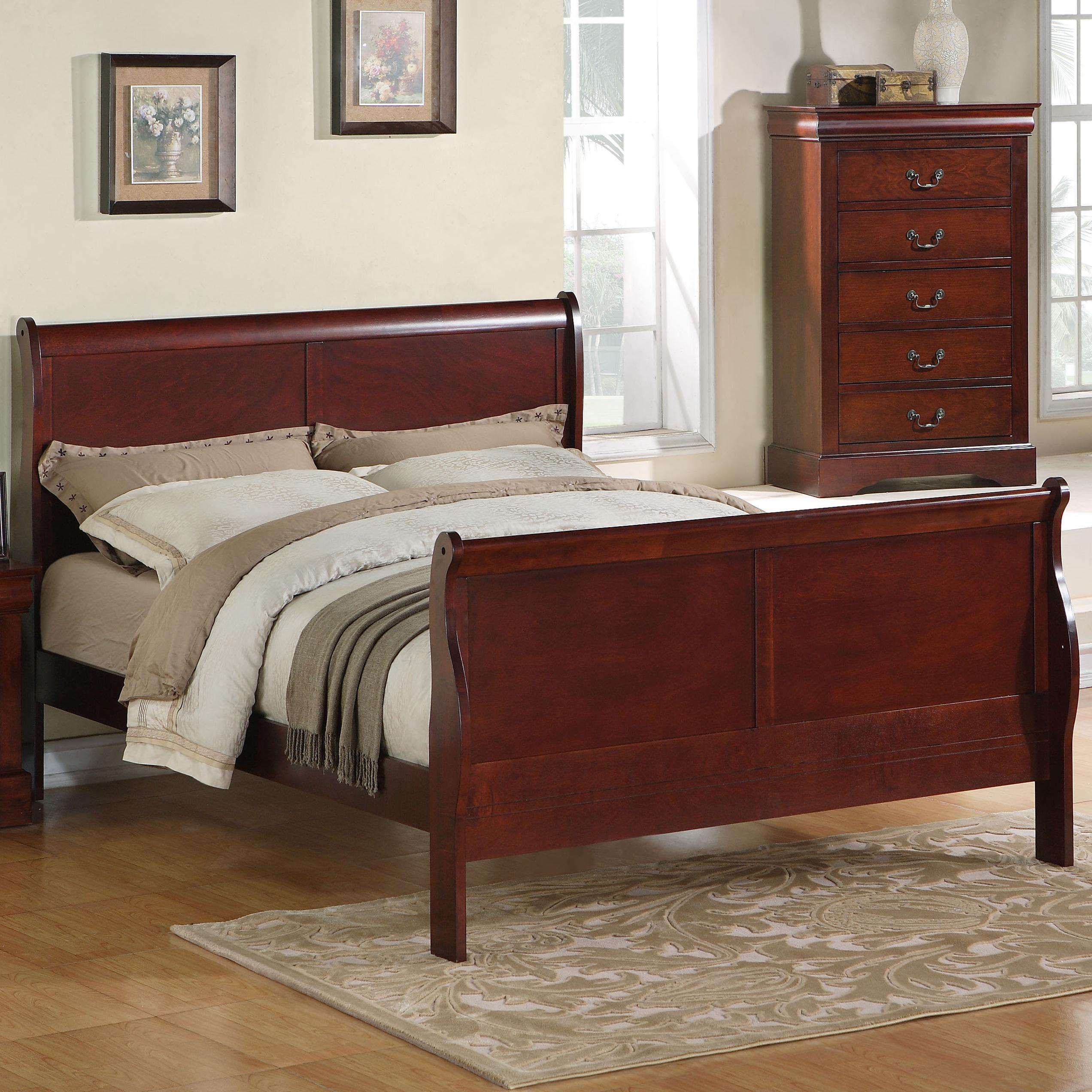 Queen Sleigh Bed by Standard Furniture Wolf and Gardiner Wolf Furniture